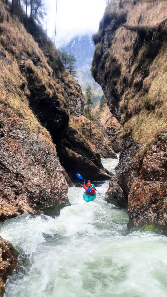 Gimbach gorge paddling, Austria.