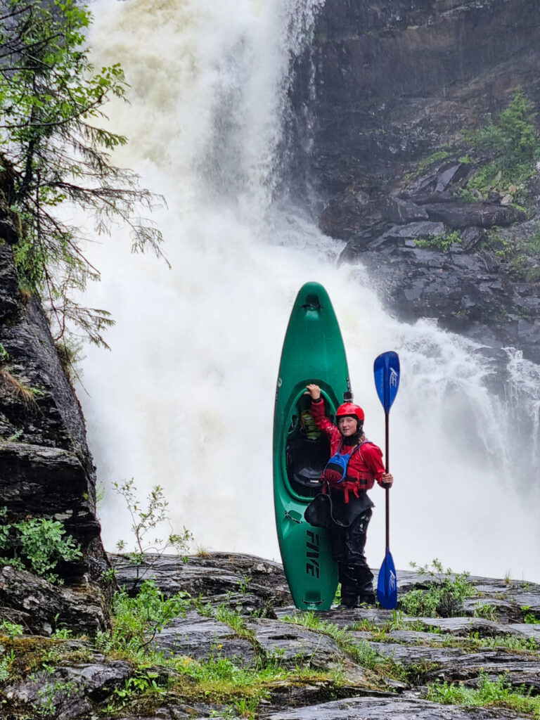 Etna waterfall portage, Norway.