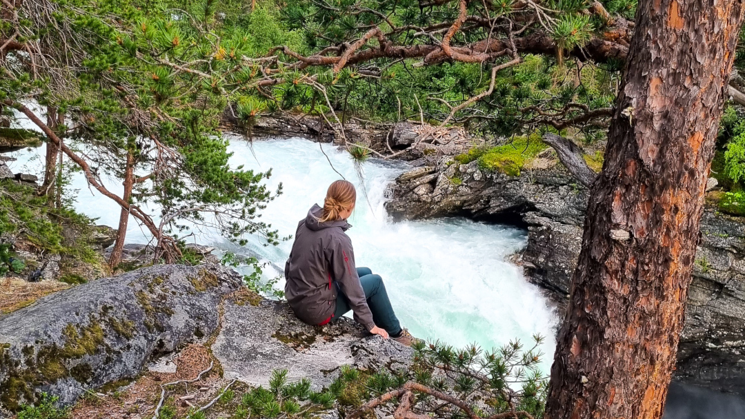 Waterfall watching, Norway.