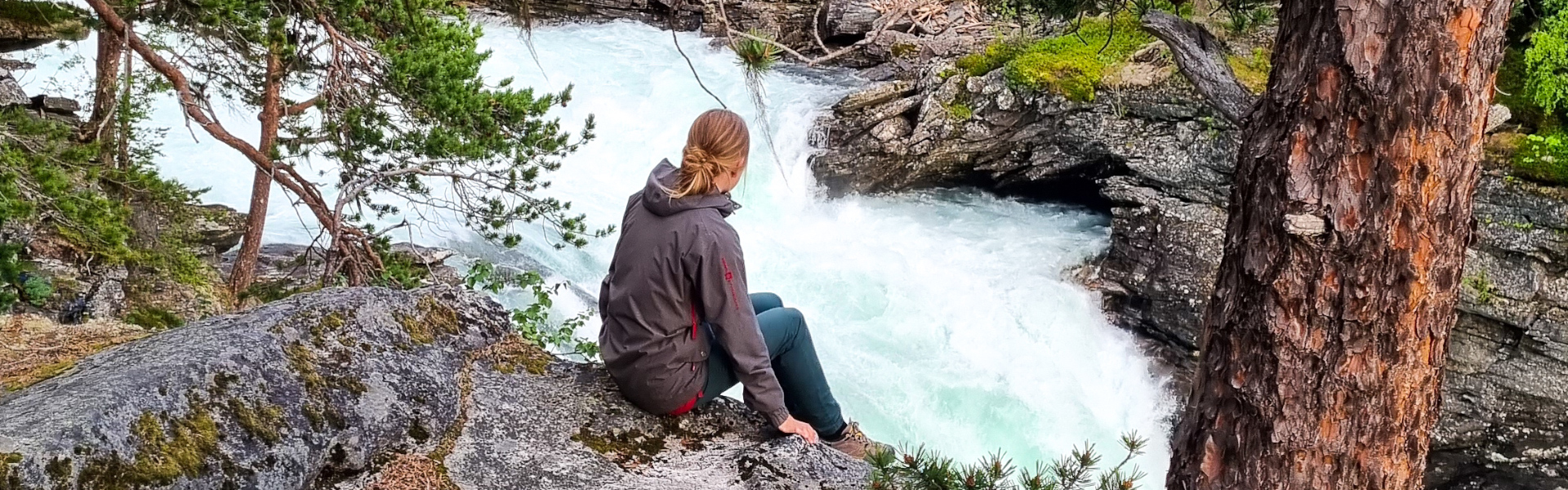 Waterfall watching, Norway.